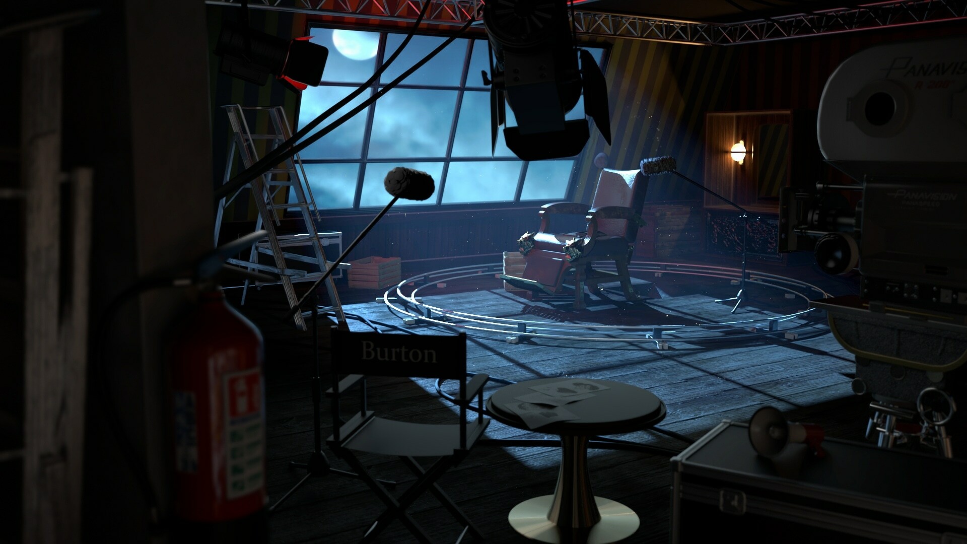 ArtStation Sweeney Todd Barber room.