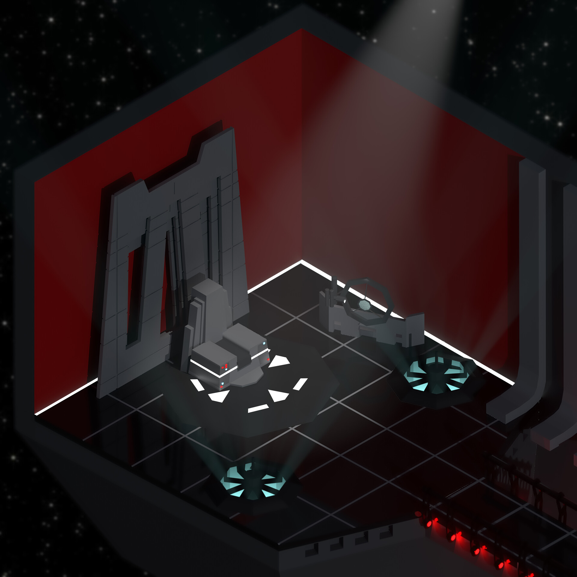 Keenan Milan Low Poly Snoke s Throne Room