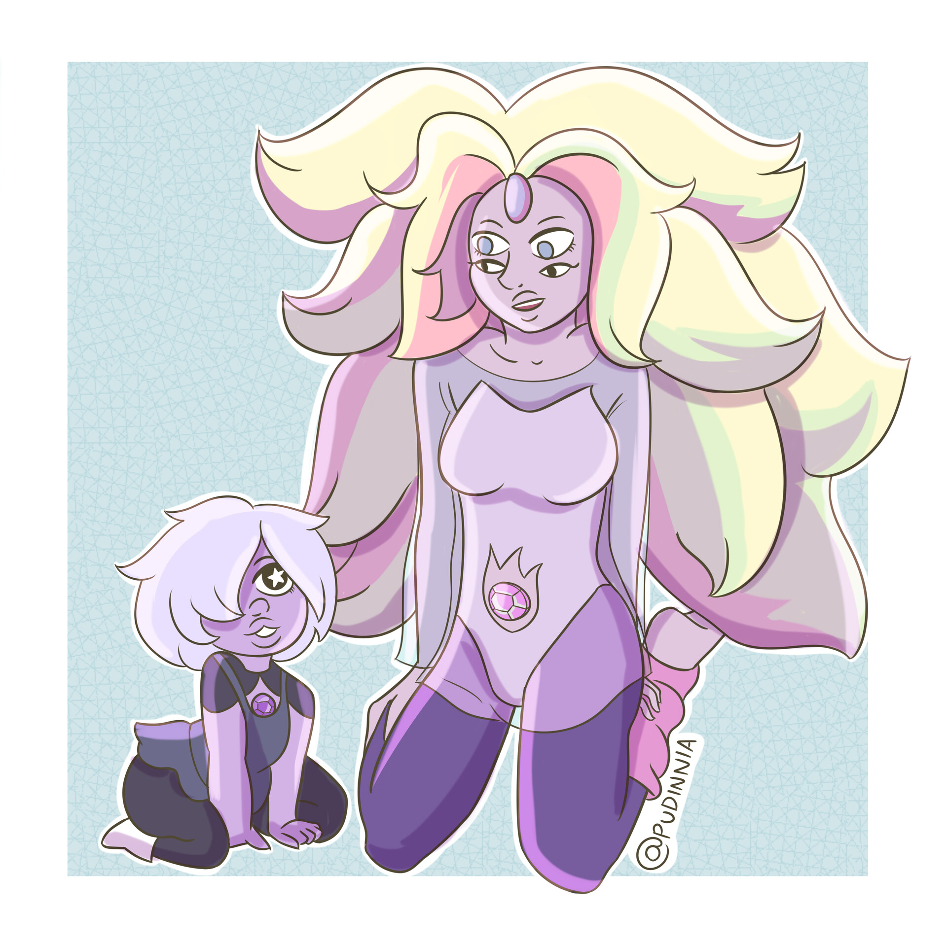 ArtStation - Amethyst and Rainbow Quartz - Steven Universe