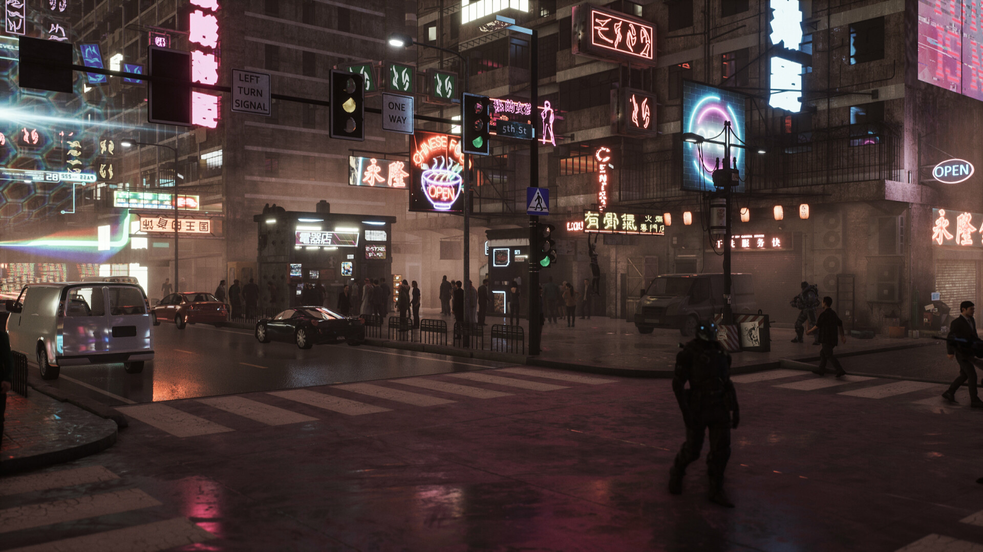 Artstation Inspired By Ghost In The Shell Cinematic Environment