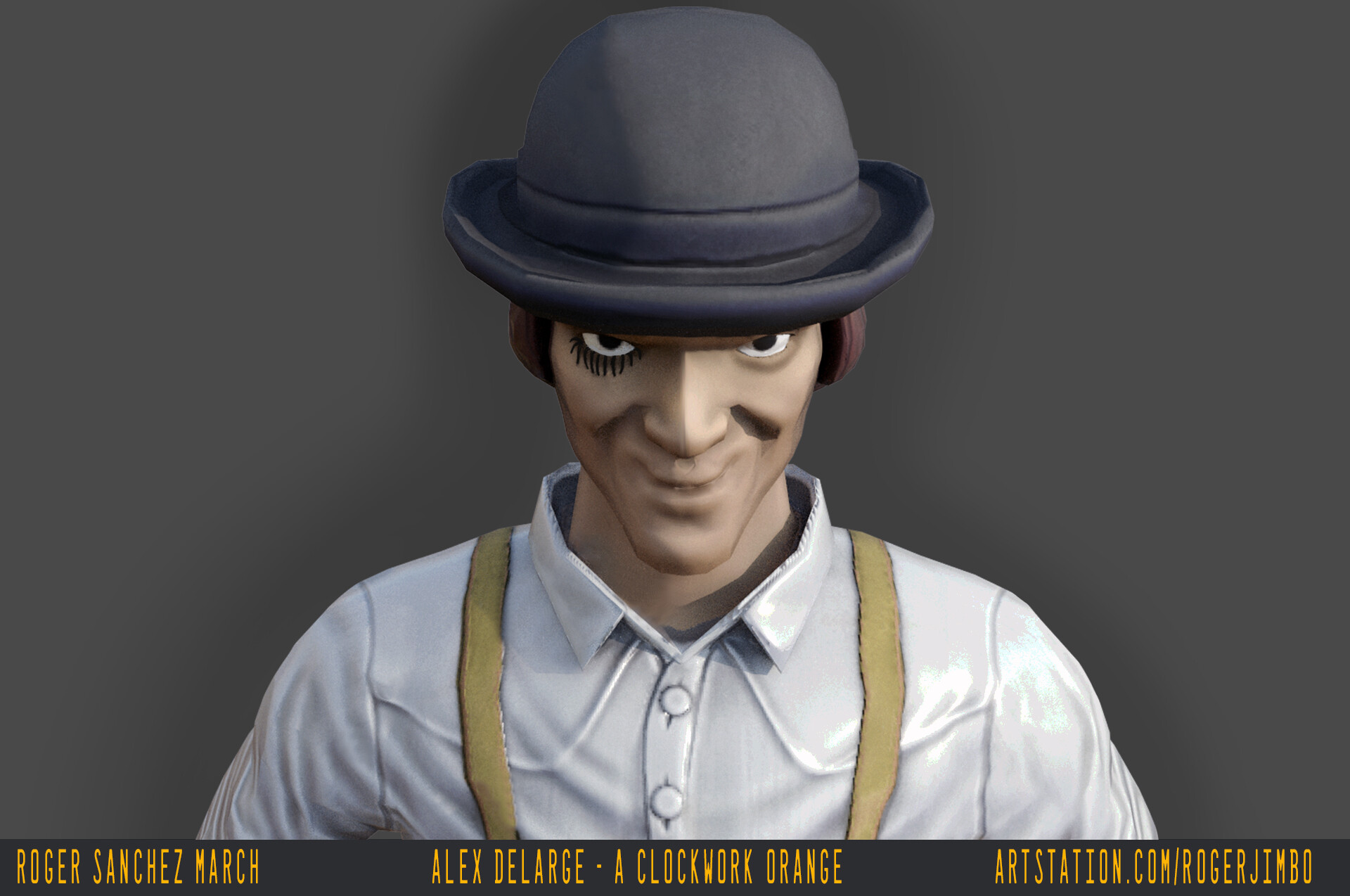 Artstation Alex Delarge A Clockwork Orange Roger Sanchez March