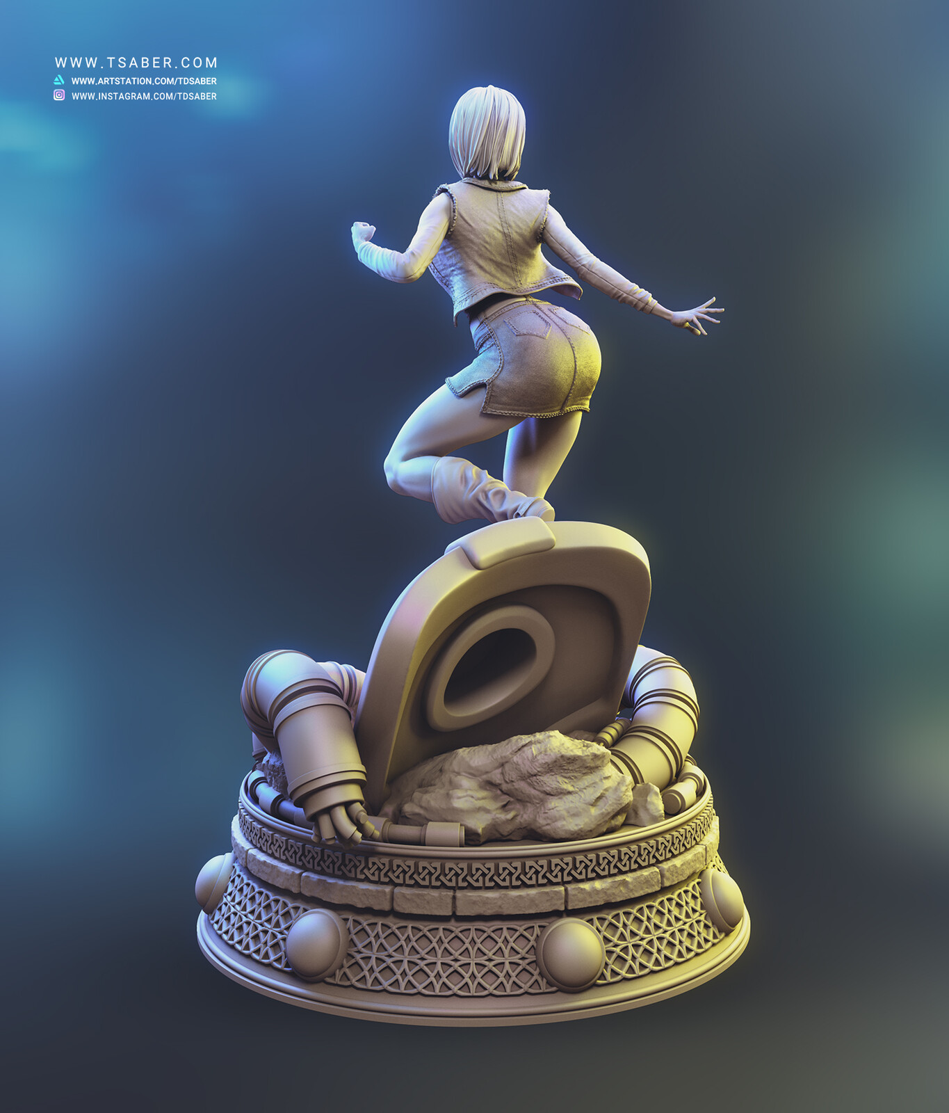 android 18 nude statue