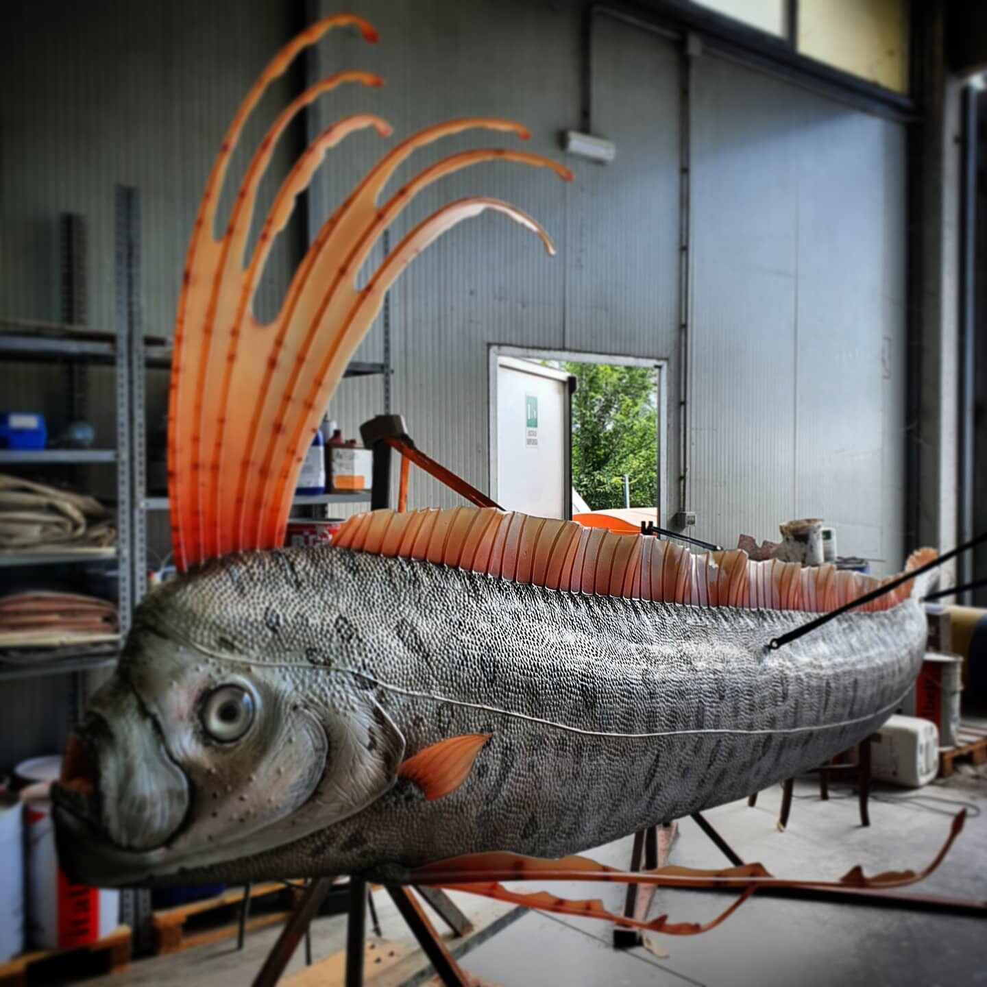 The final life-size sculpture, prepared by DI.Ma. Dino Makers (photo credit: Antonio Massari)