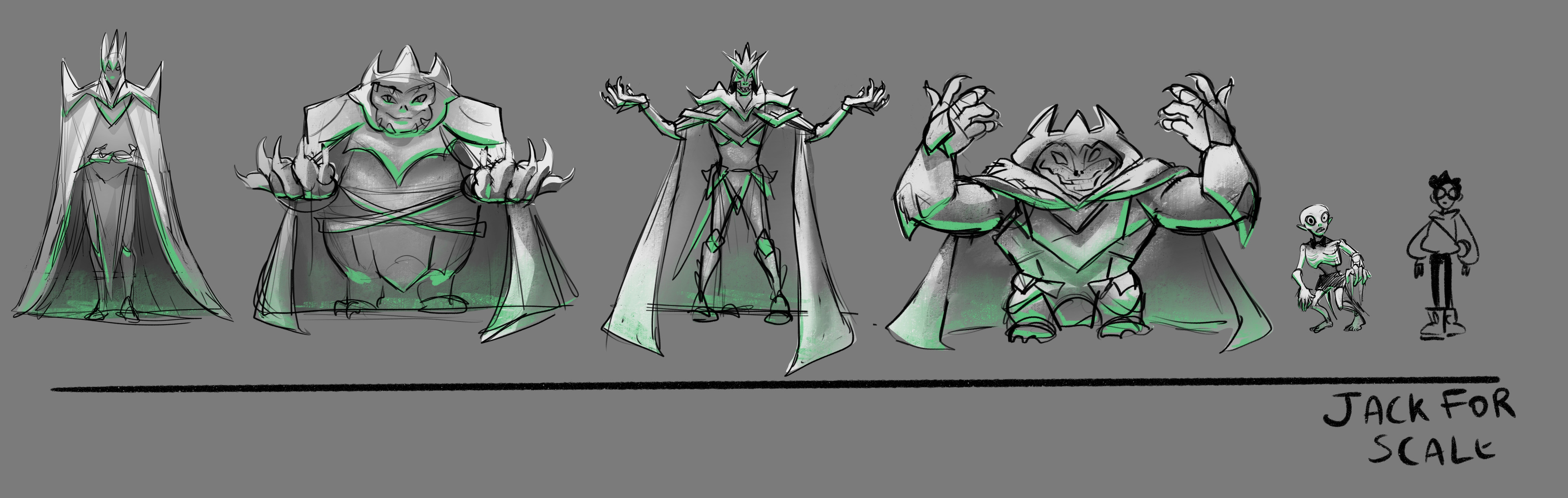 Zombie King early iterations.