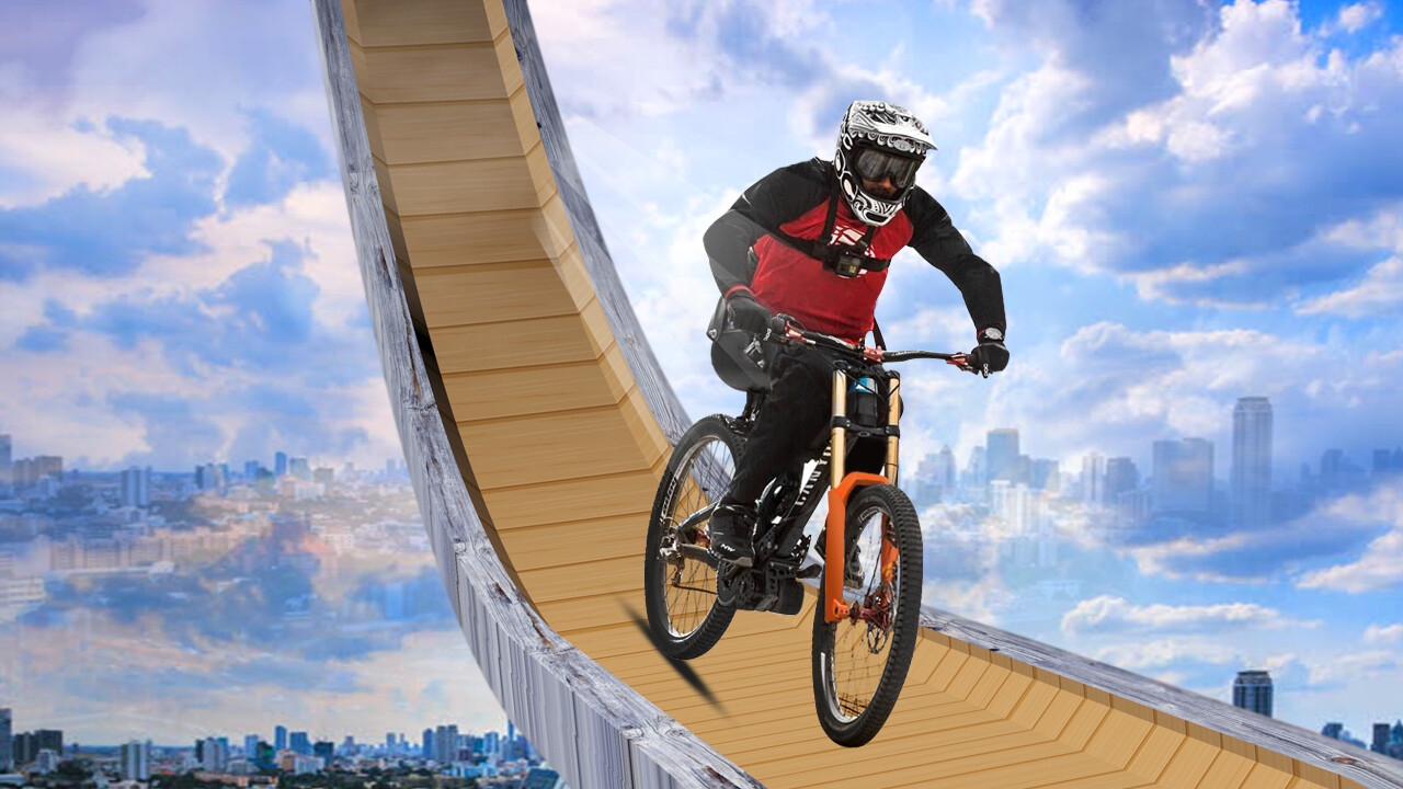 Abdul Rauf - Mega Ramp Bicycle Racing : Extreme BMX Cycle Stunts Impossible  Tracks