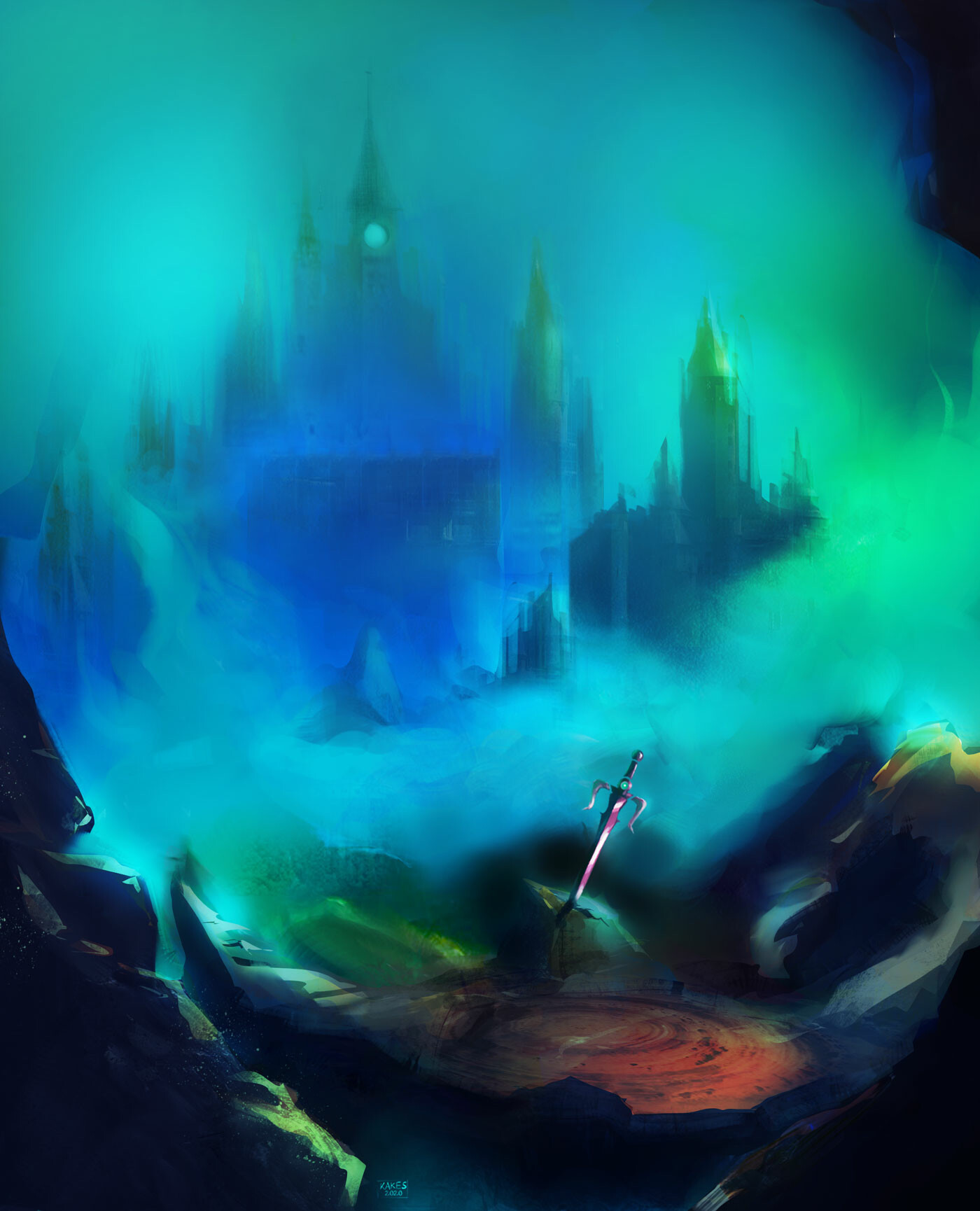 Artstation Relic Kartikeya Chandrahas Vorpal sword (вострый меч) — оружие убийства бармаглота (льюис кэррол).