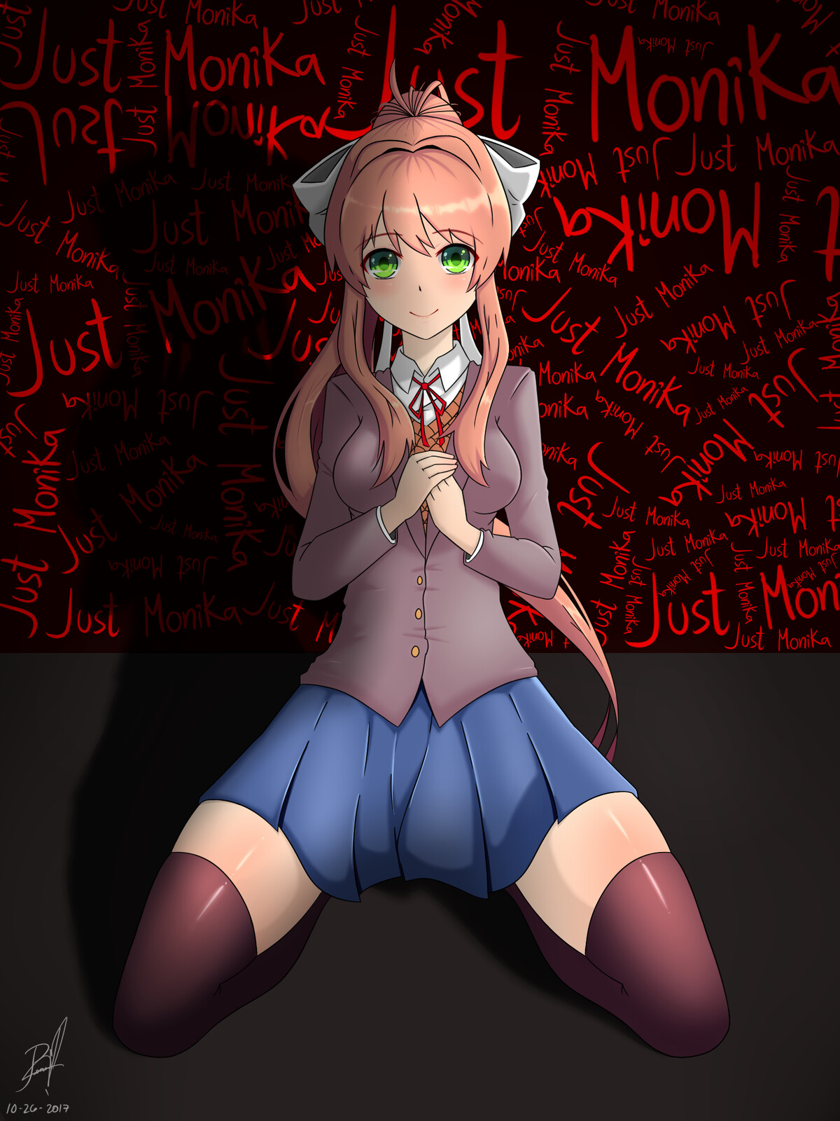 Artstation Monika Doki Doki Literature Club John Joshua Pena Artstation Monika Doki Doki Literature Club John Joshua Pena