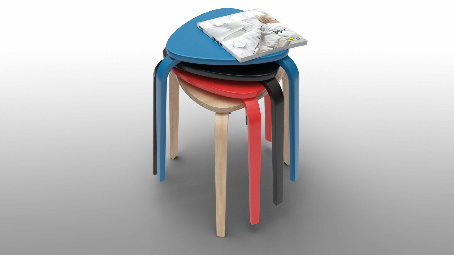 ArtStation ikea kyrre Stool 3D model