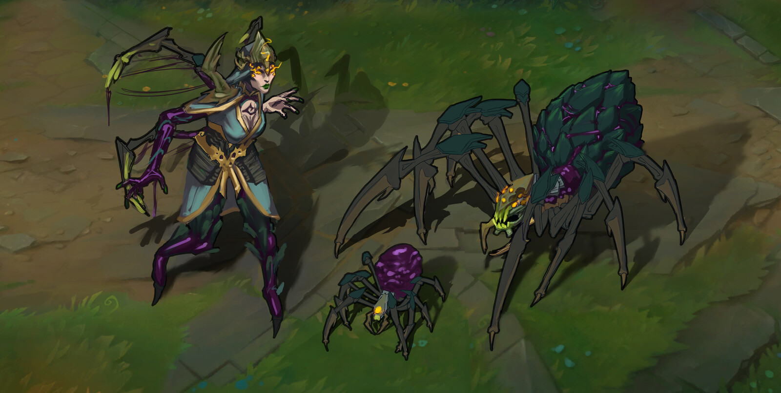 Ingame Mock-up, painted over a screenshot of Elise