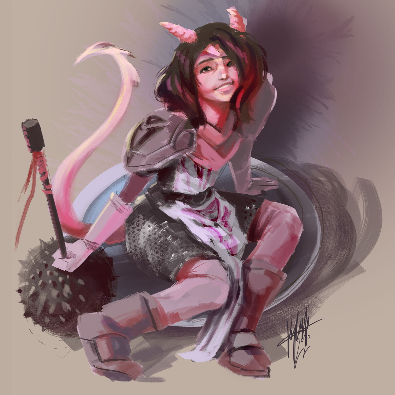 Artstation Tiefling Cleric Speedpaint Rose Mayer I know what you love! tiefling cleric speedpaint rose mayer