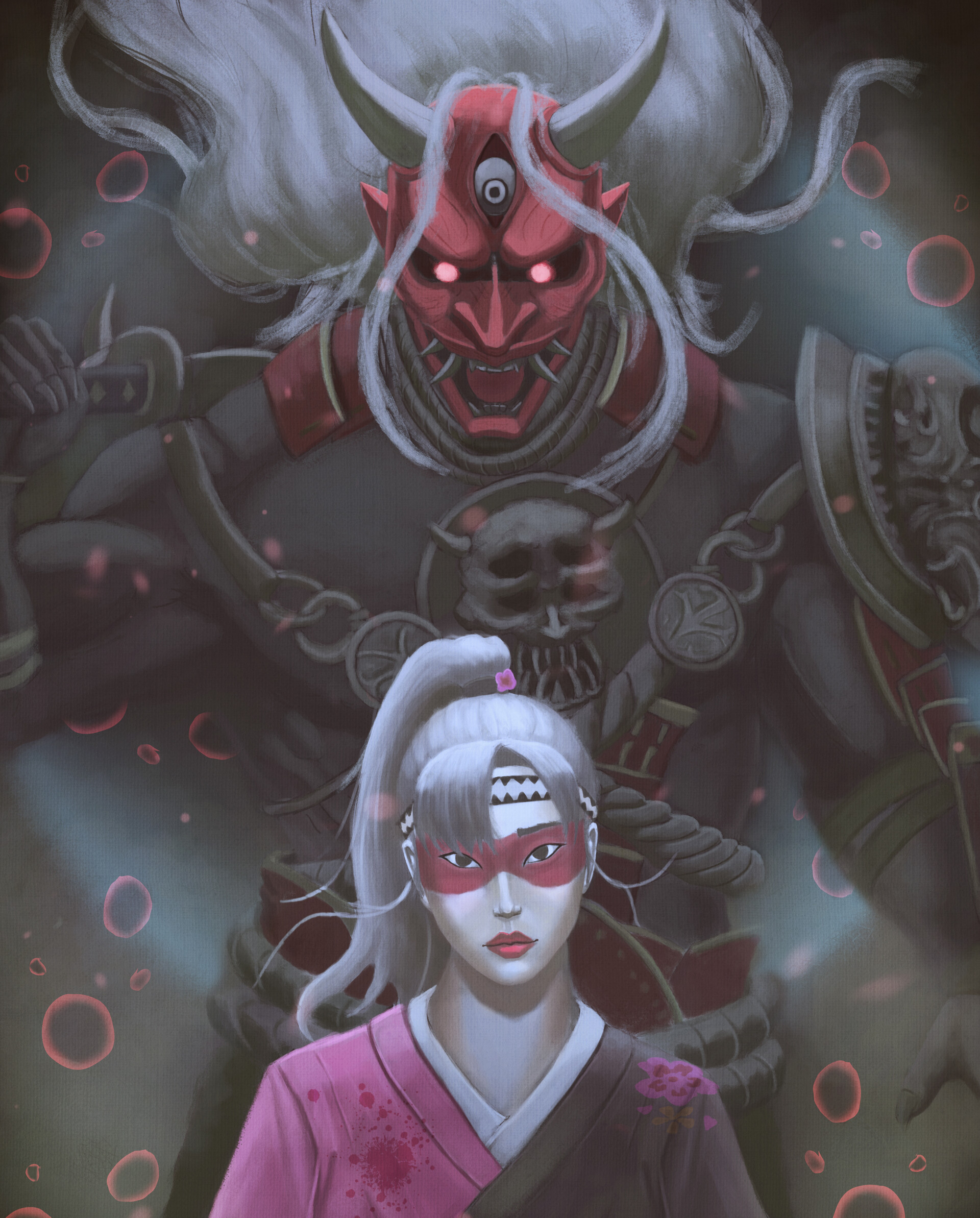 Artstation Yui And Oni Lucas Gambarra