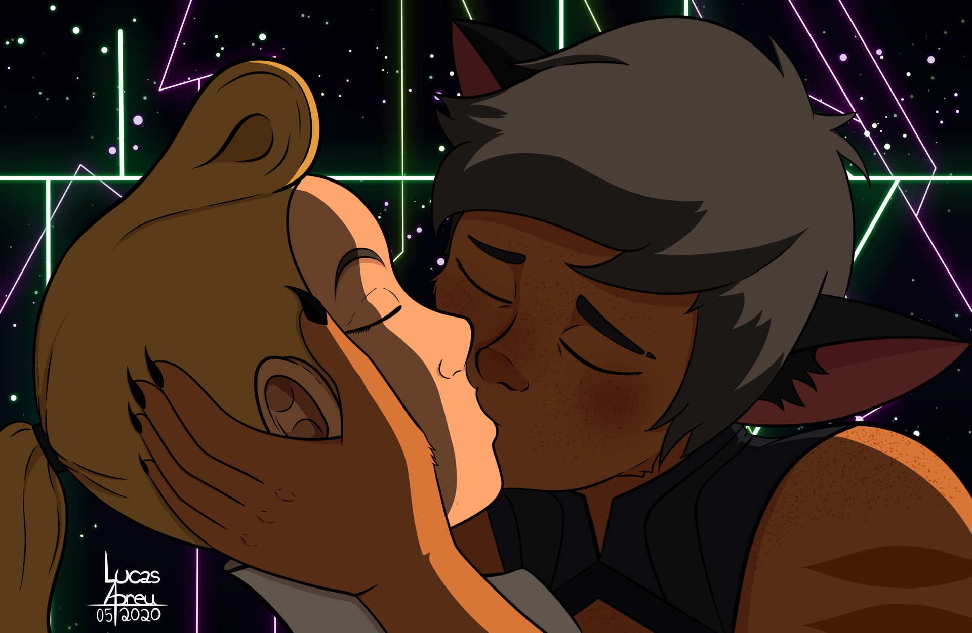Artstation The Kiss She Ra Fanart Lucas Abreu So i tried different grades of darkness, i liked these two the most. kiss she ra fanart lucas abreu