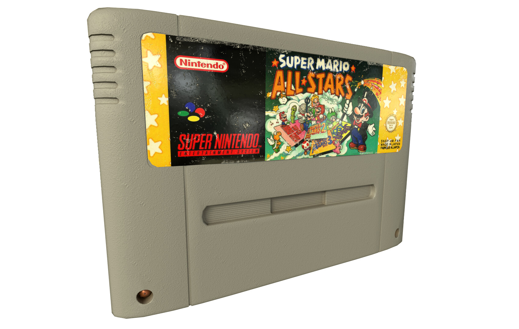 Saqib Hamed SNES Super Mario All Stars Cartridge