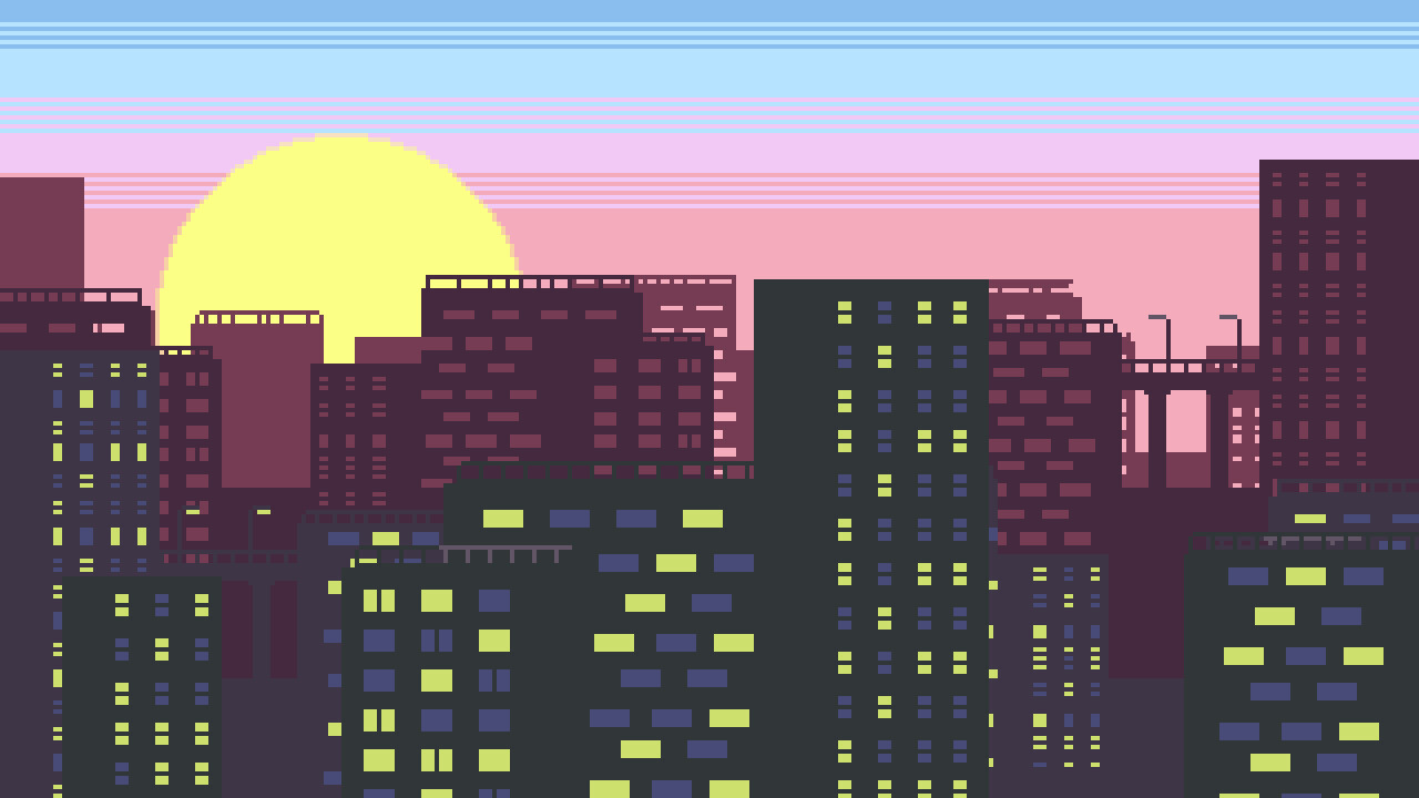 Kendall Smith - City Skyline Pixel Art