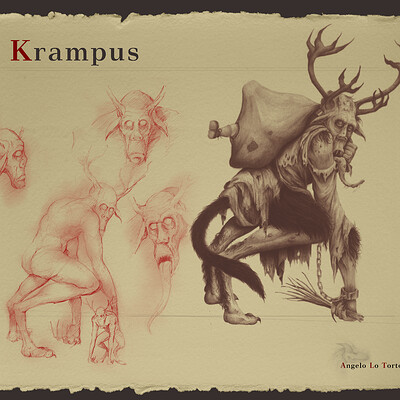 Angelo lo torto grafica presentazione krampus