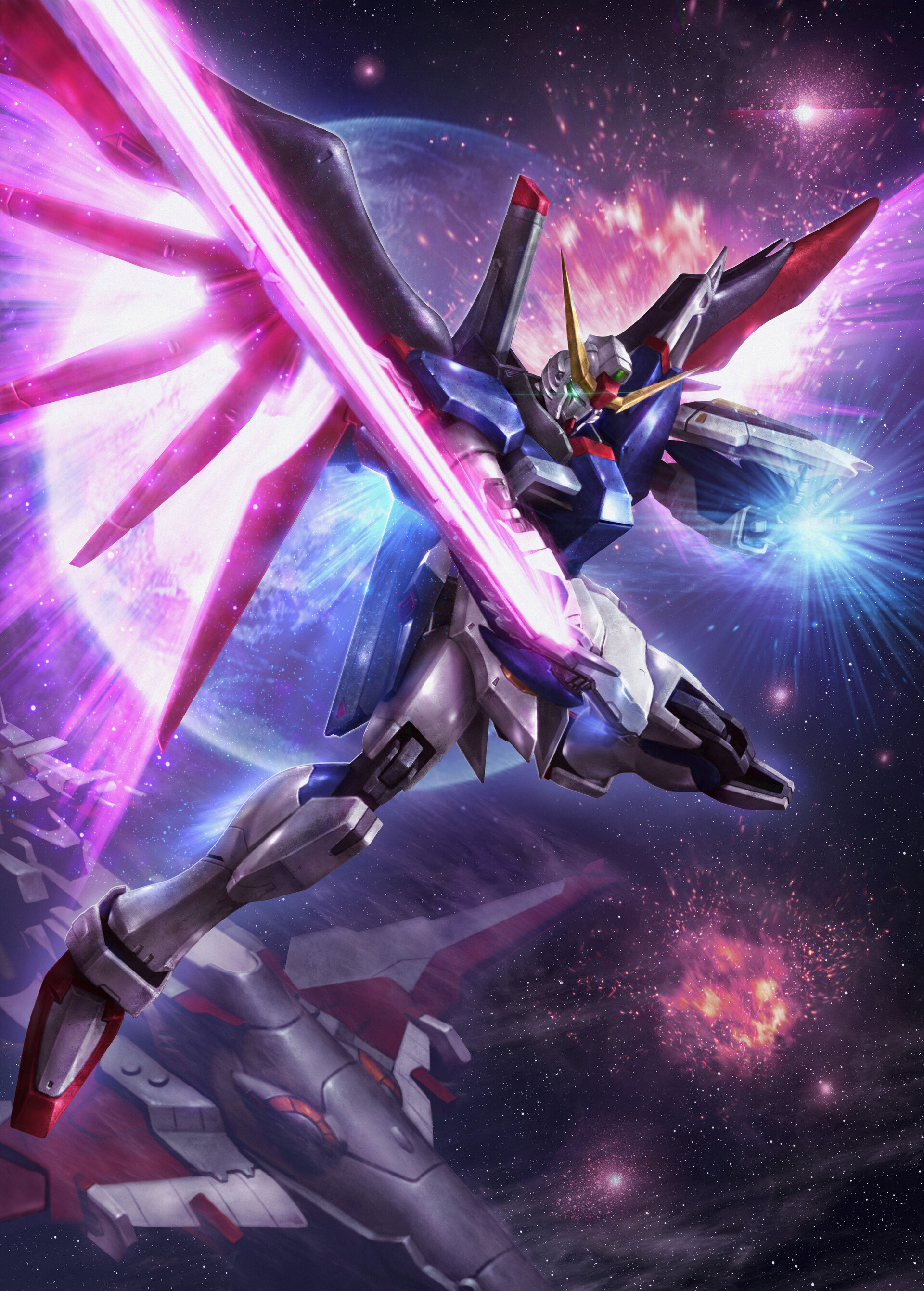 Artstation Destiny Gundam 命运高达 Tom Liu