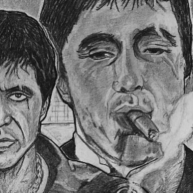 ArtStation scarface wip