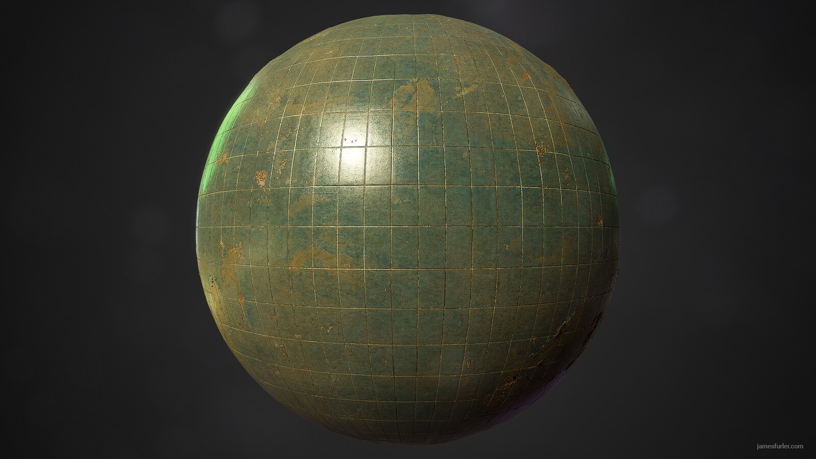 Subway Tiles (Dirty) - Created two variations of damage levels in Mixer and blended in UE4, adding in a third 'fire damage' material that's seen near the clinic doorway.