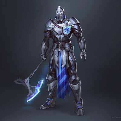 Neon Griffin Knight