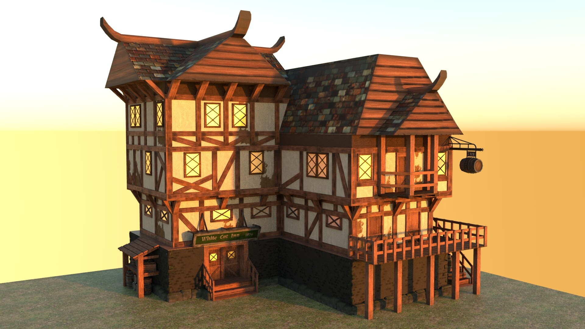 ArtStation - Medieval Inn (Modular)