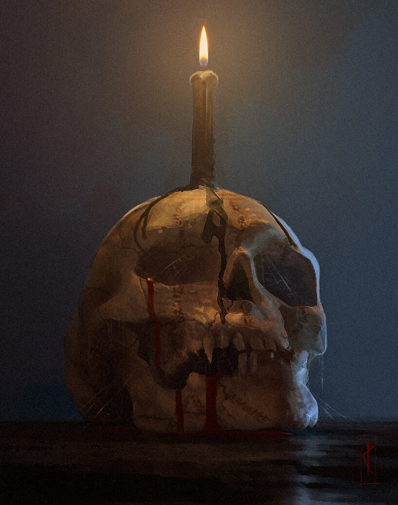 elder vampire skull - illustration 