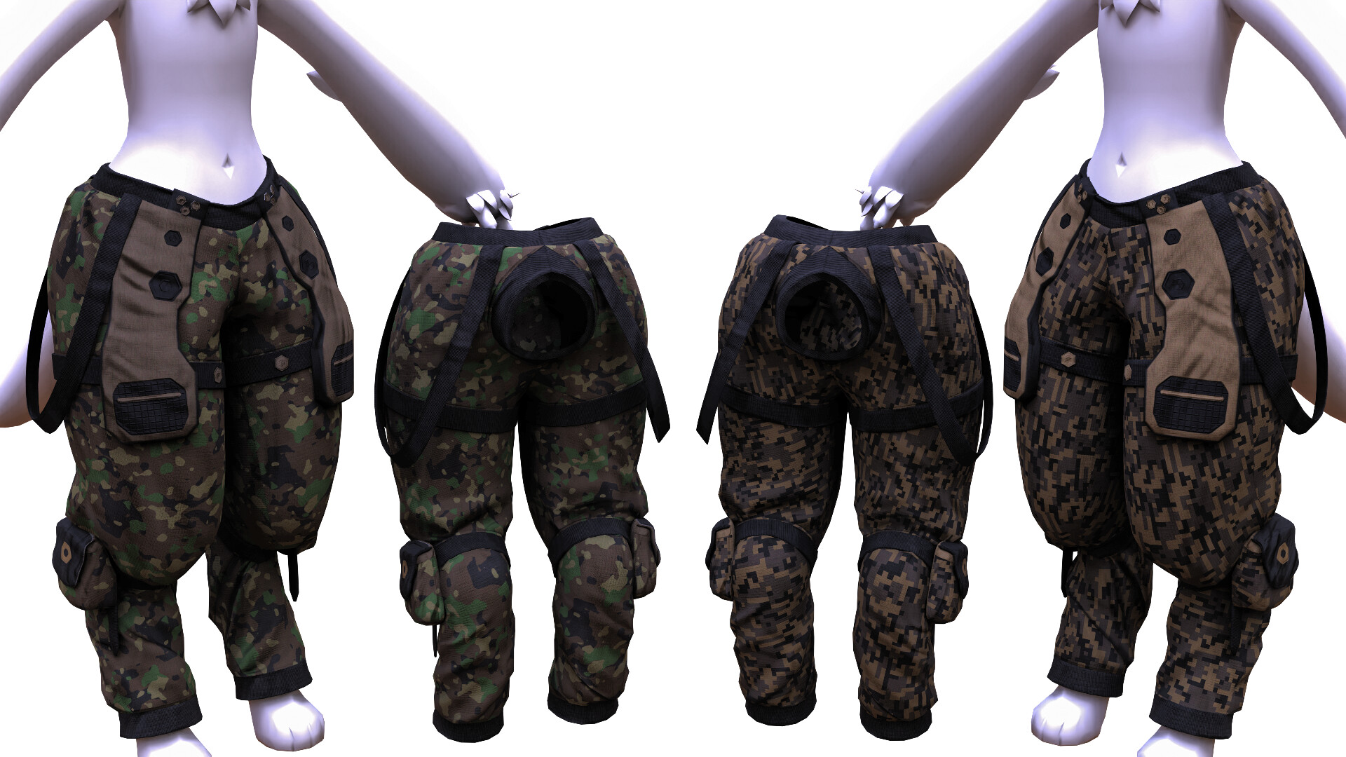 ArtStation Game ready cargo pants