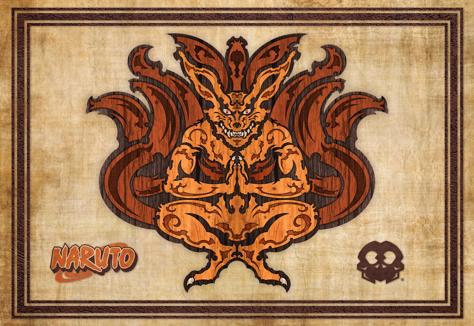 Artstation Tribal Kurama Nine Tails Fox Commission Alex Kull