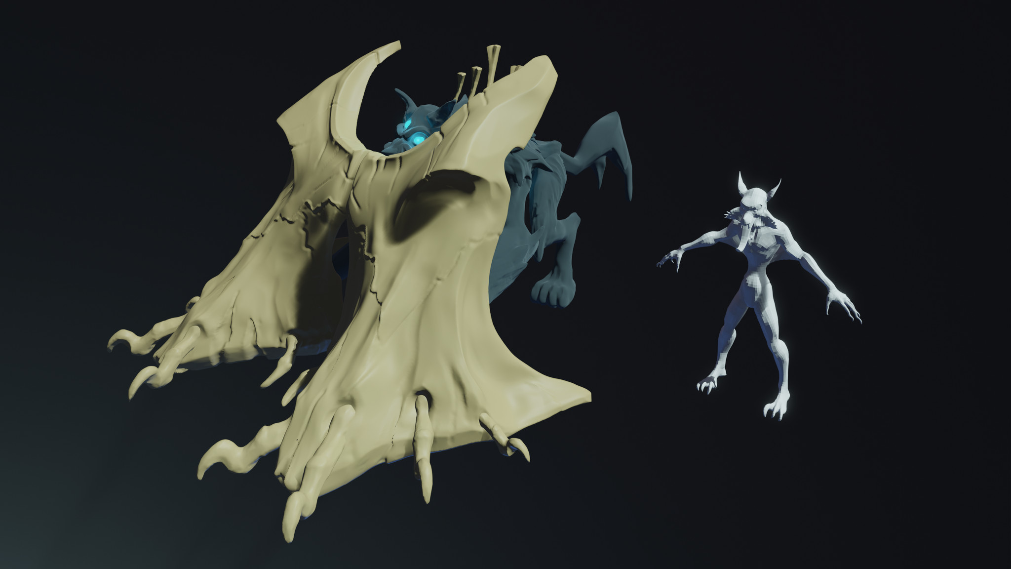 Some things are tricky to show in 2D, sometimes it's best to show it in 3D instead. This base model ended up getting used for the character made by Wes Parker.
