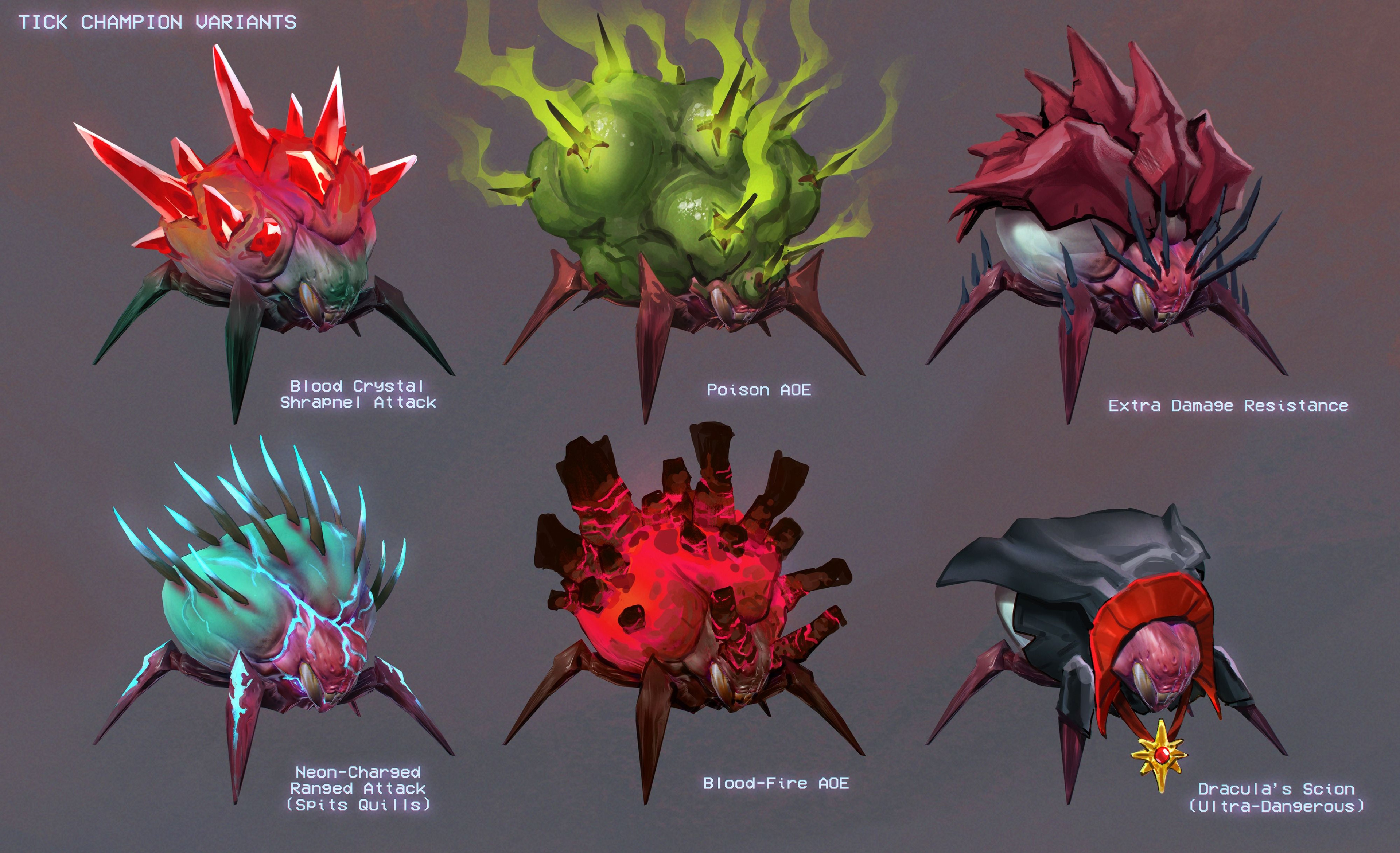 Paint over of Wes Parker's model, showing tick variants