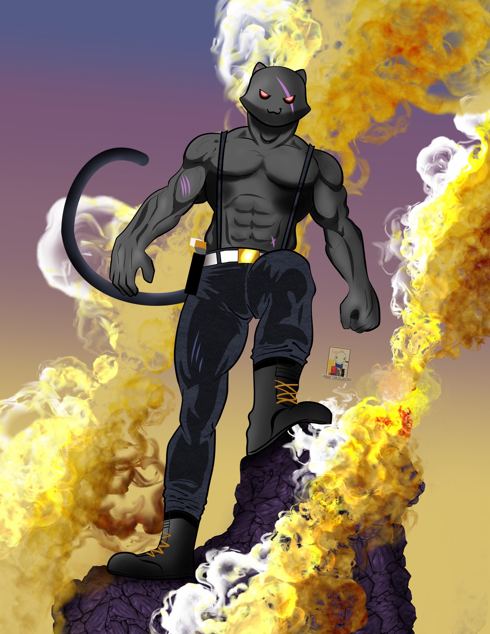 Artstation Shadow Meowscles From Fortnite John Barnes