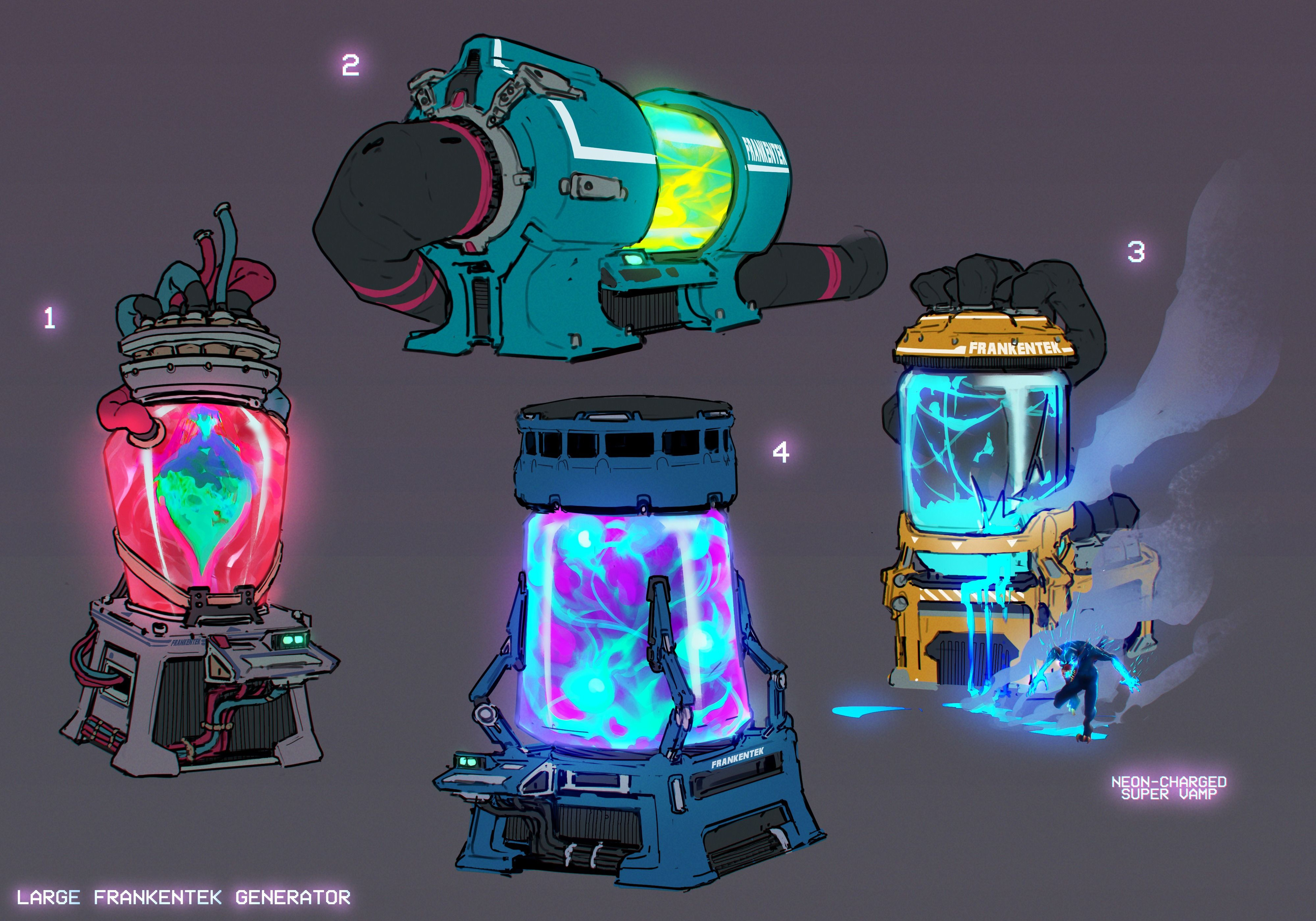 More heavy-duty generator, ones that power entire neighborhoods