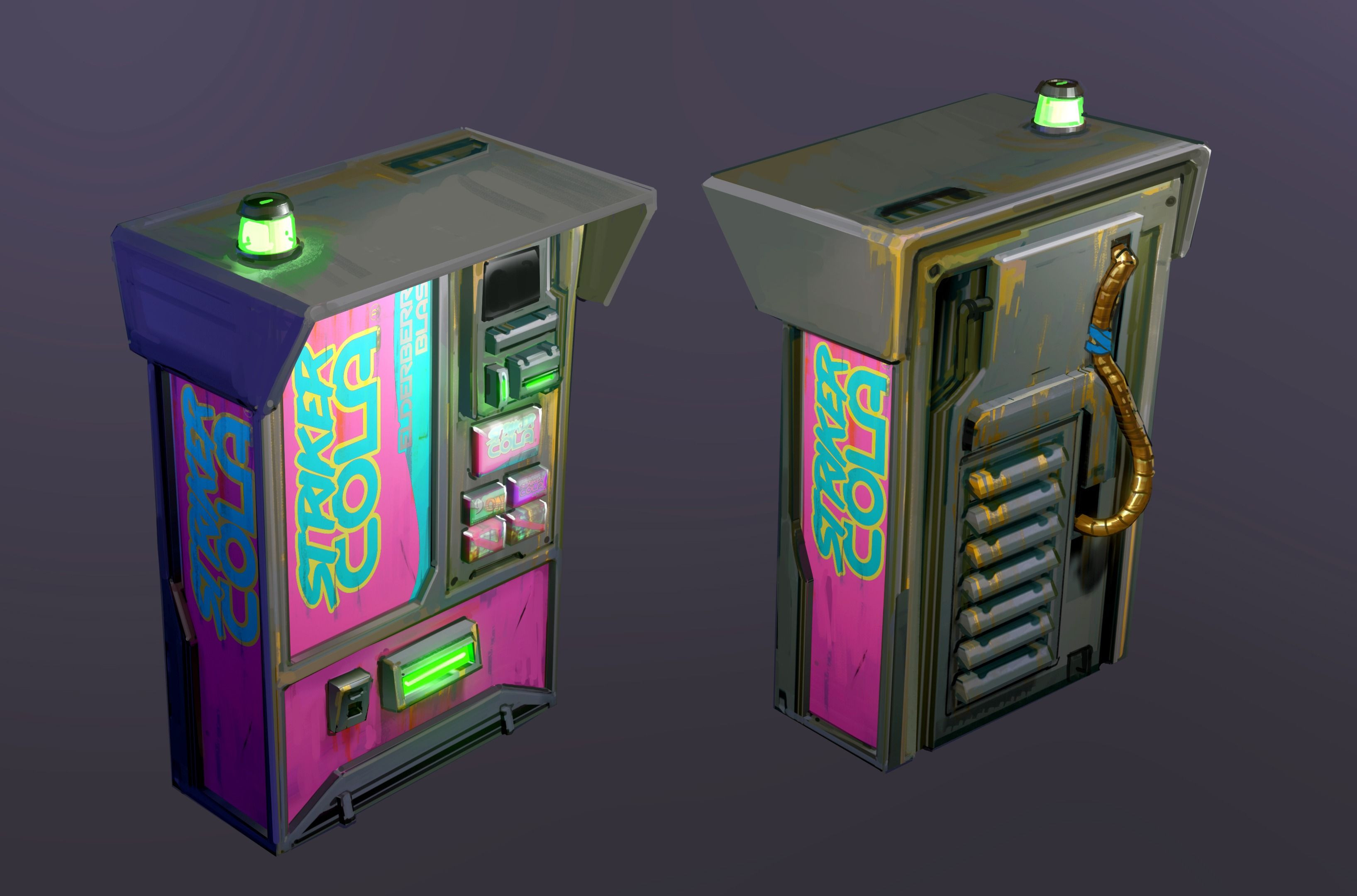 Vending machine, powered by monster magic