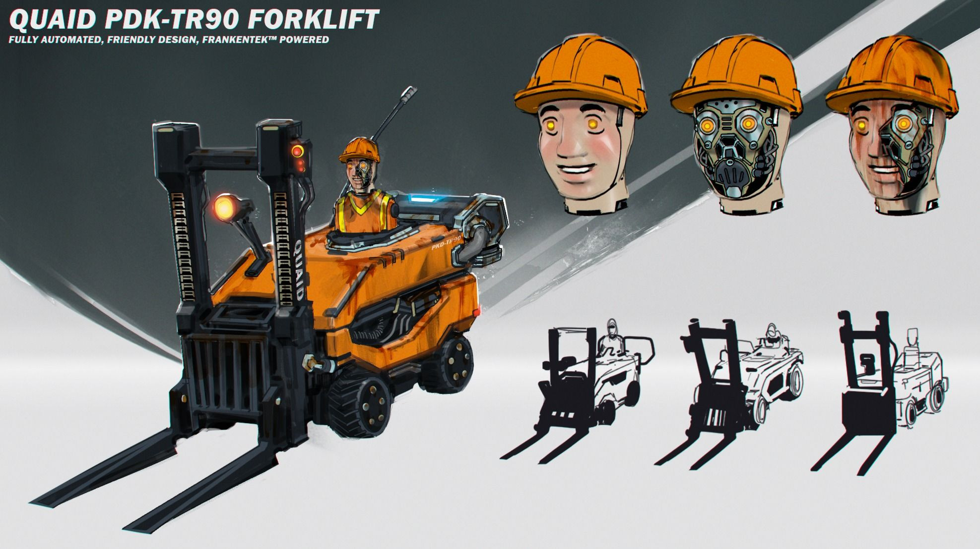 A Johnny-Cab-like forklift