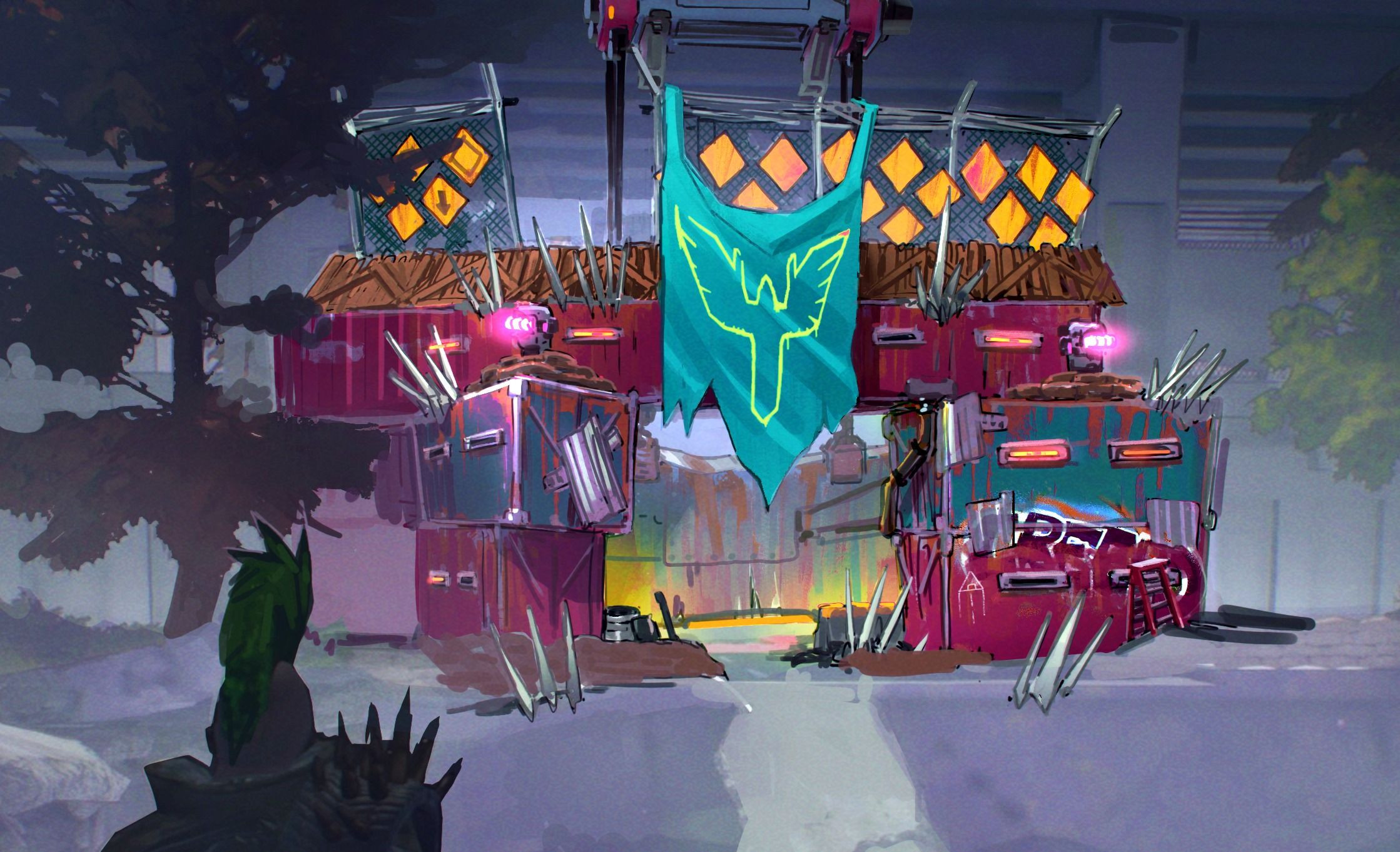 End-zone of a mission