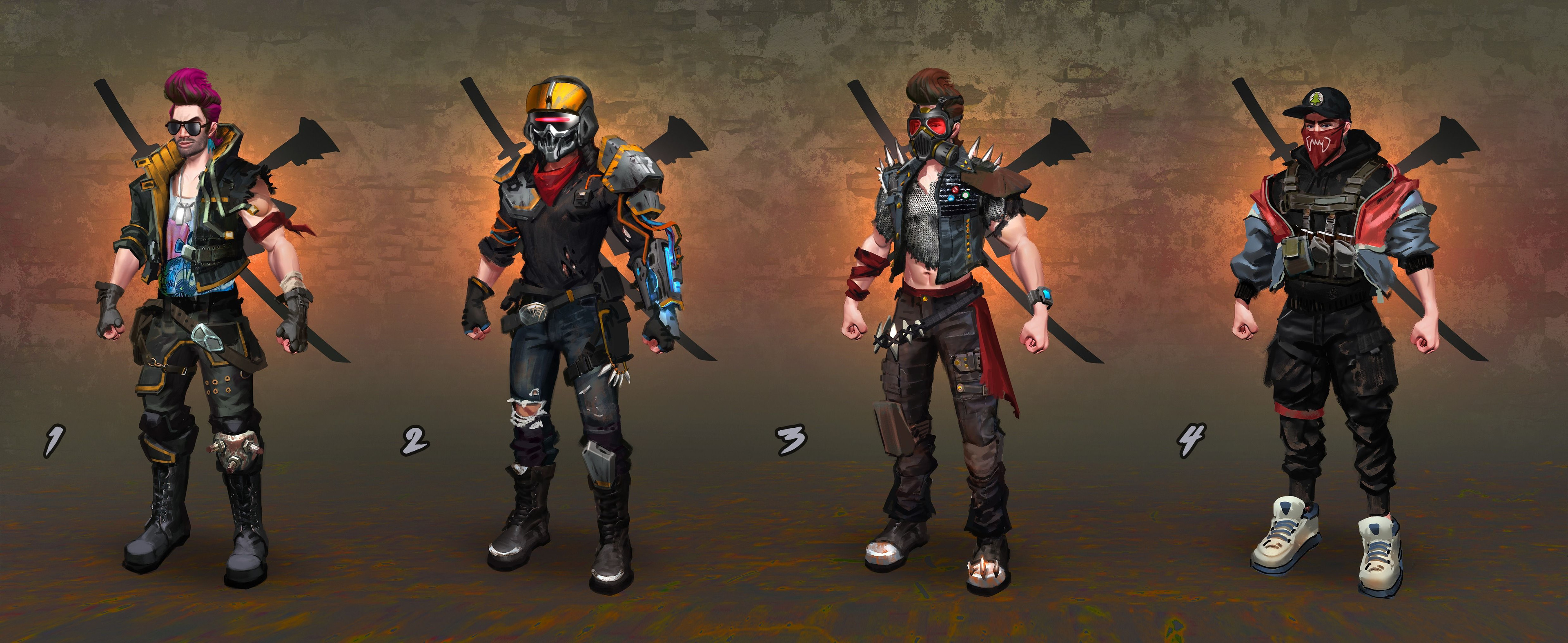 First player wardrobe options, ended up going with number 1