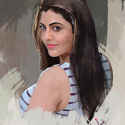 Part 3 || How to draw Mallika Singh as Radha, Oil pastel drawing,  @mallikasingh7644 - YouTube