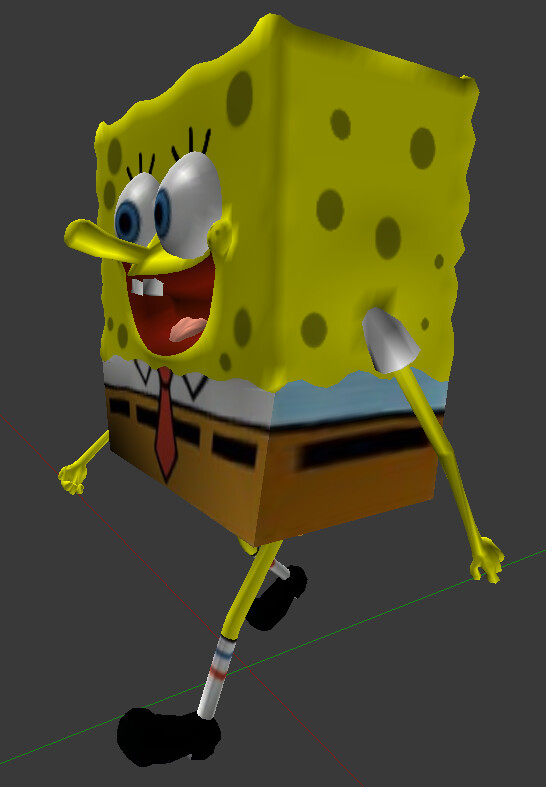 Jose Antonio Castaño Sponge Bob 3D animated Fan Art on Blender