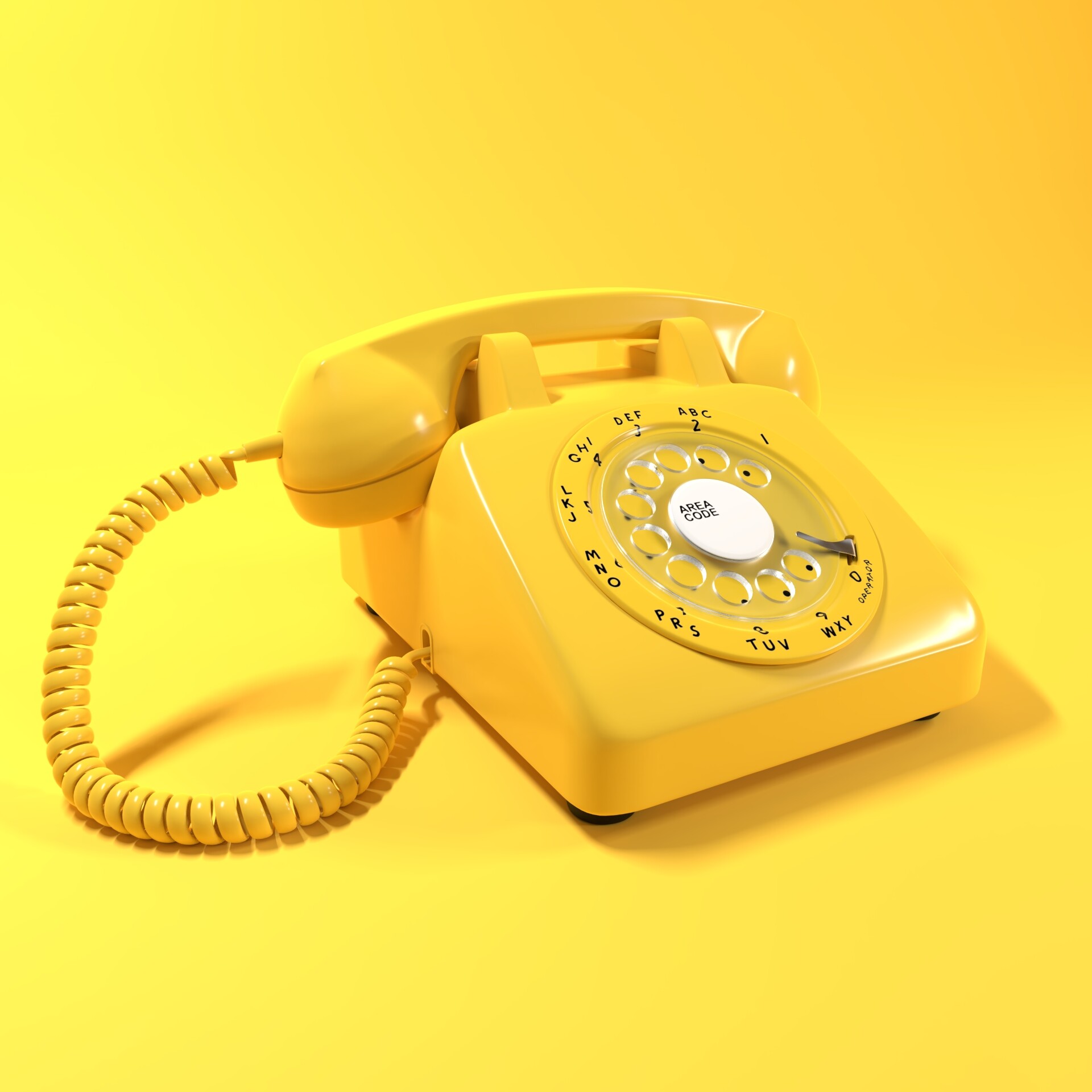 ArtStation - 1950's Rotary phone