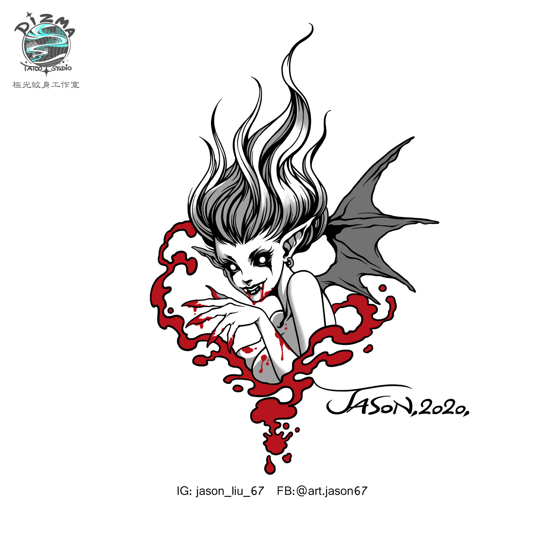 Details 69+ vampire tattoo drawing - in.coedo.com.vn