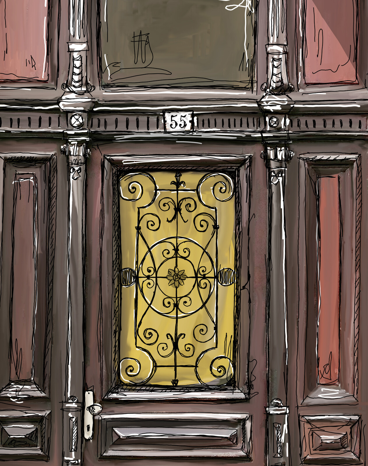 door nr 2, close-up