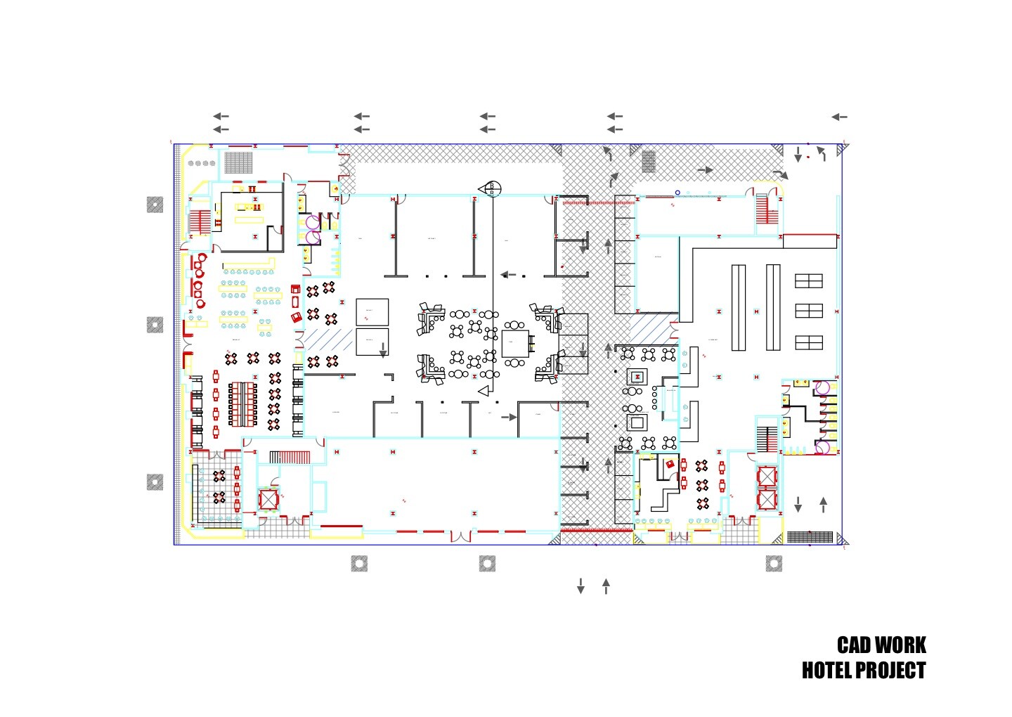ArtStation - Background in Architecture - Hotel Floorplan