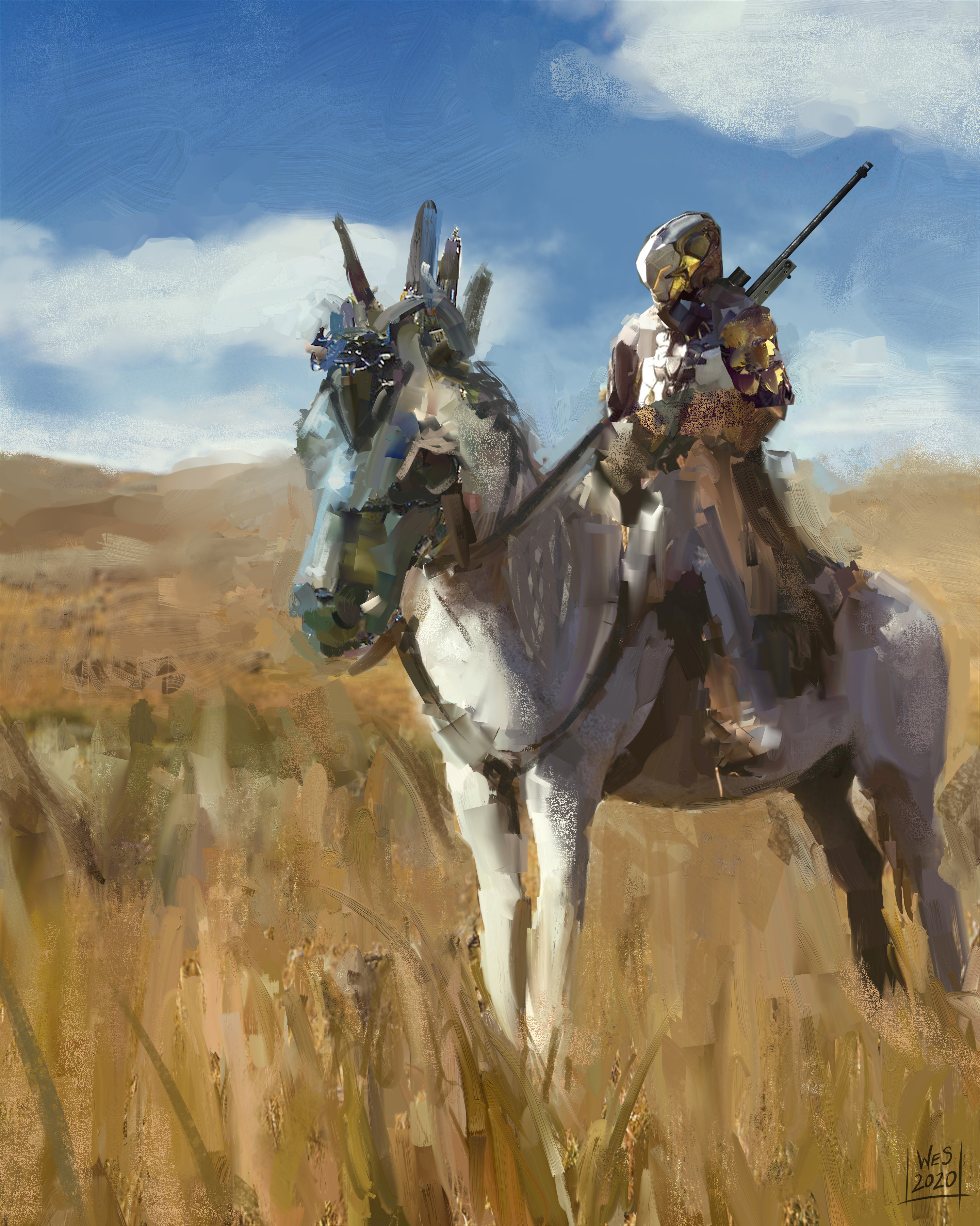 the art of wesley gardner cyber western
