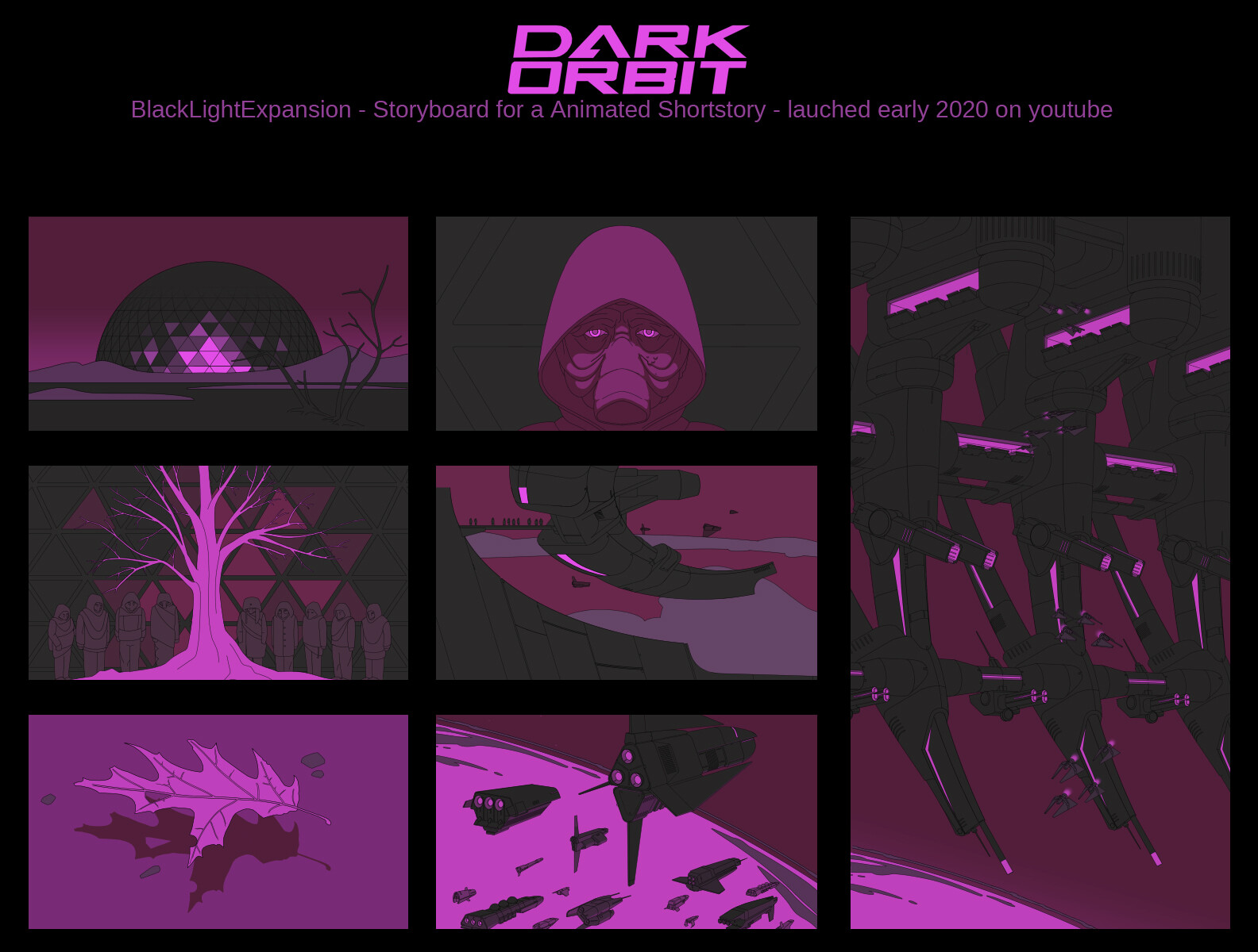 ArtStation Orbit - Blacklight Expansion Storyboard