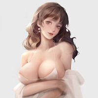 Artstation 一个大胸妹纸的zb速雕 Ting Xue