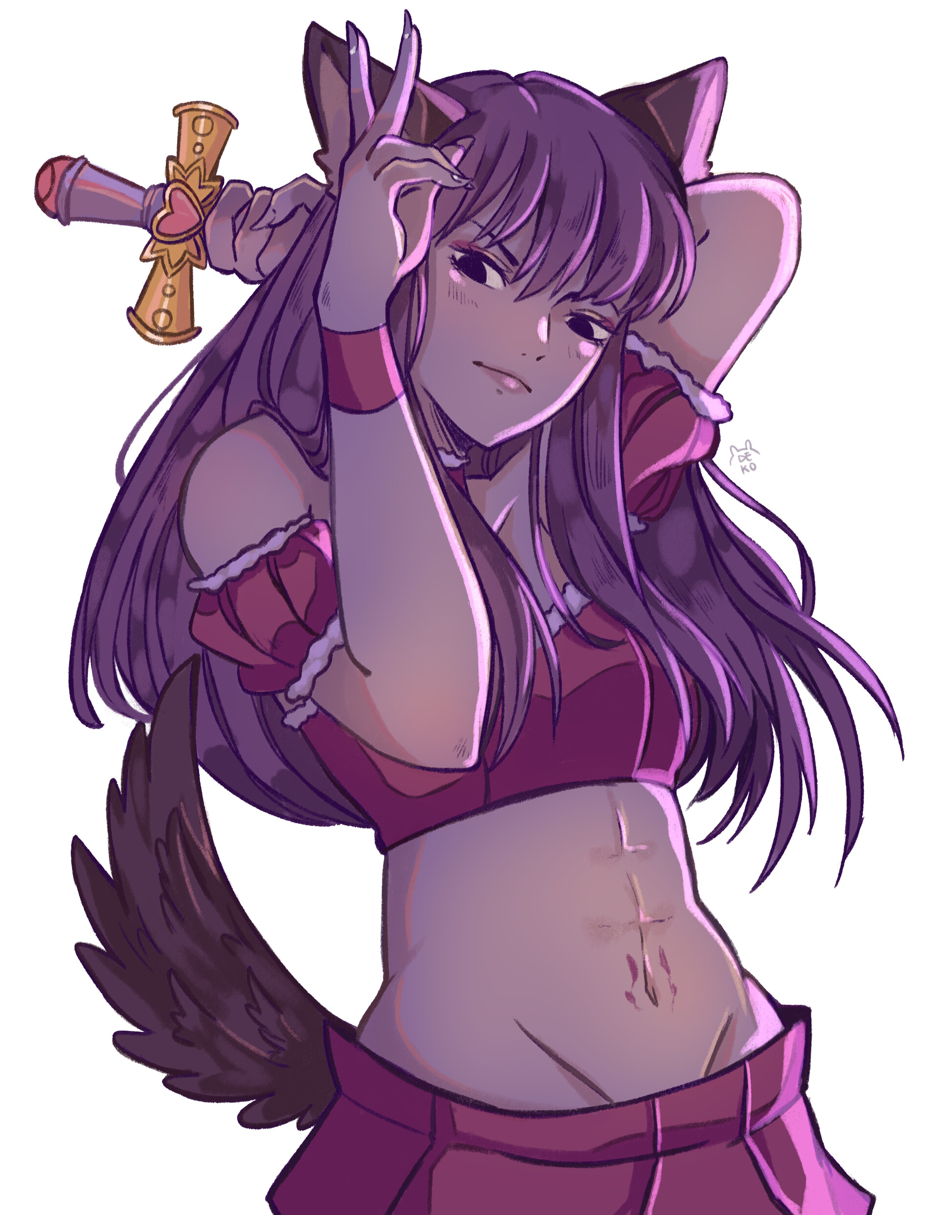 Wallpaper Artstation Tokyo Mew Mew Zakuro Maite Valles HD
