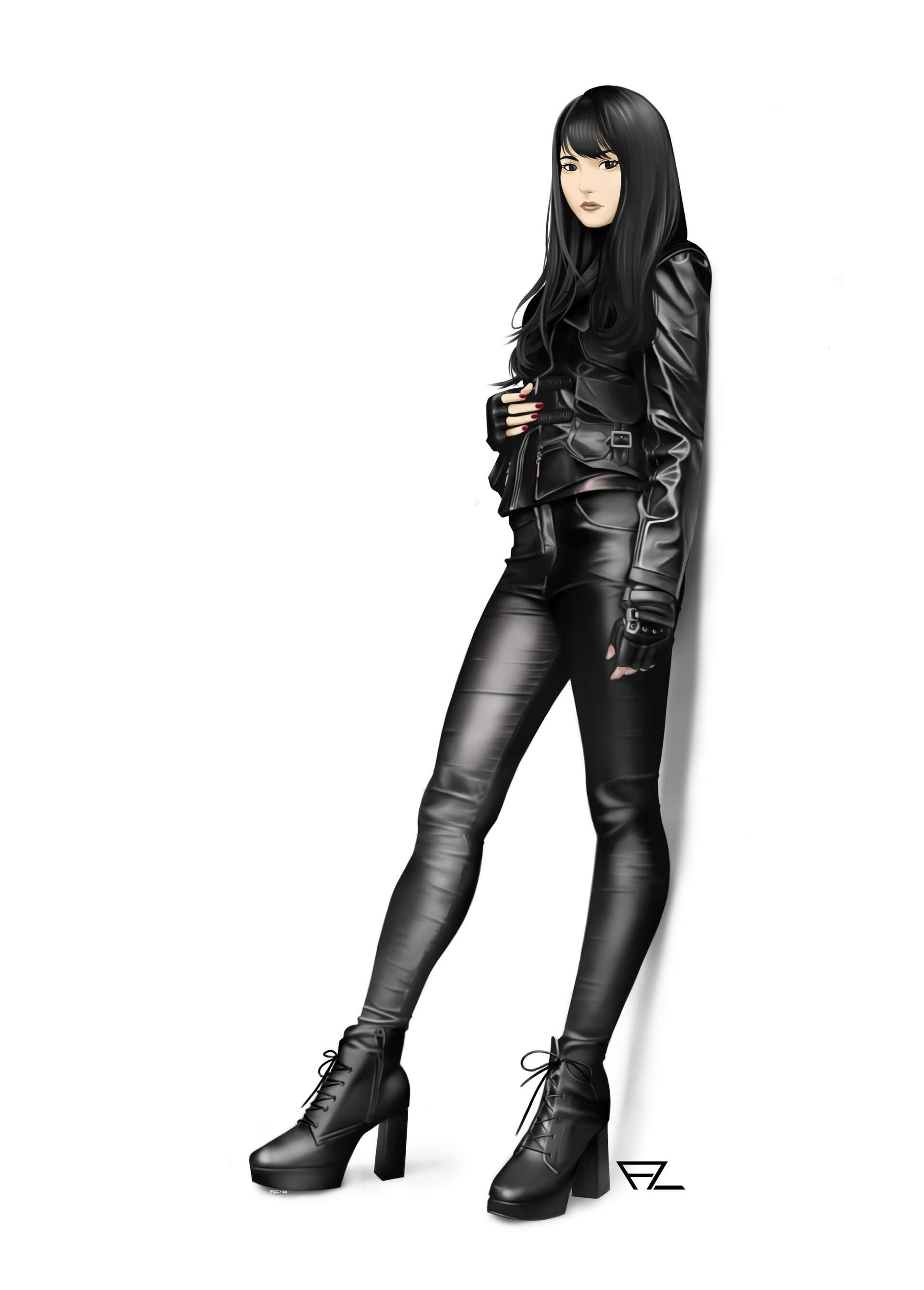 fly zefree girl illustration 11