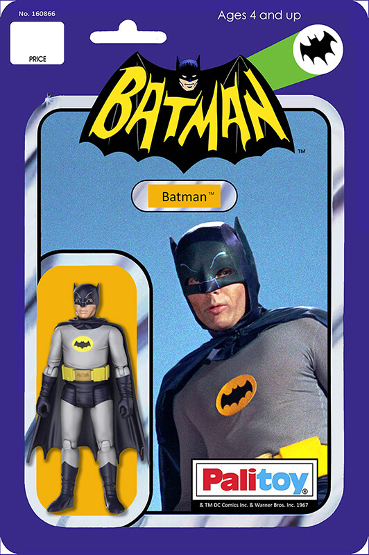 Christopher King Palitoy inspired cardback for Adam West Batman