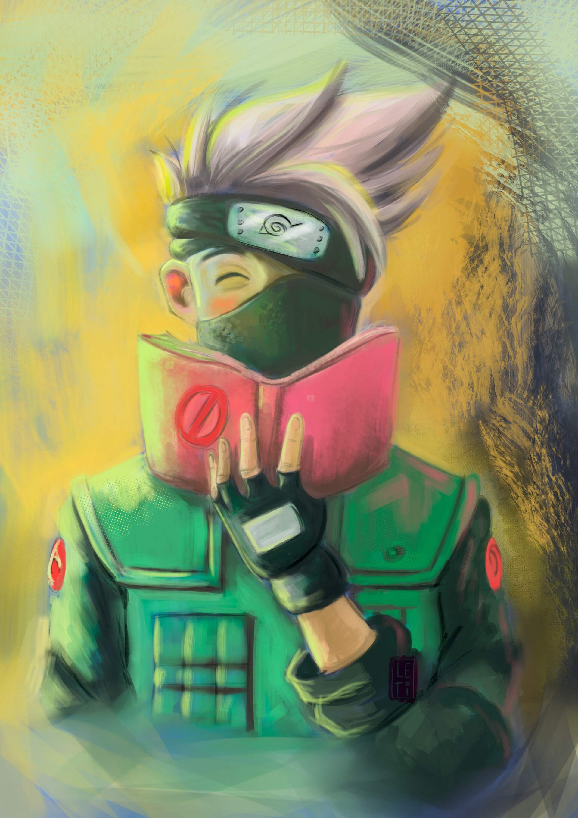 Artstation Kakashi Fanart Leticia Ramos