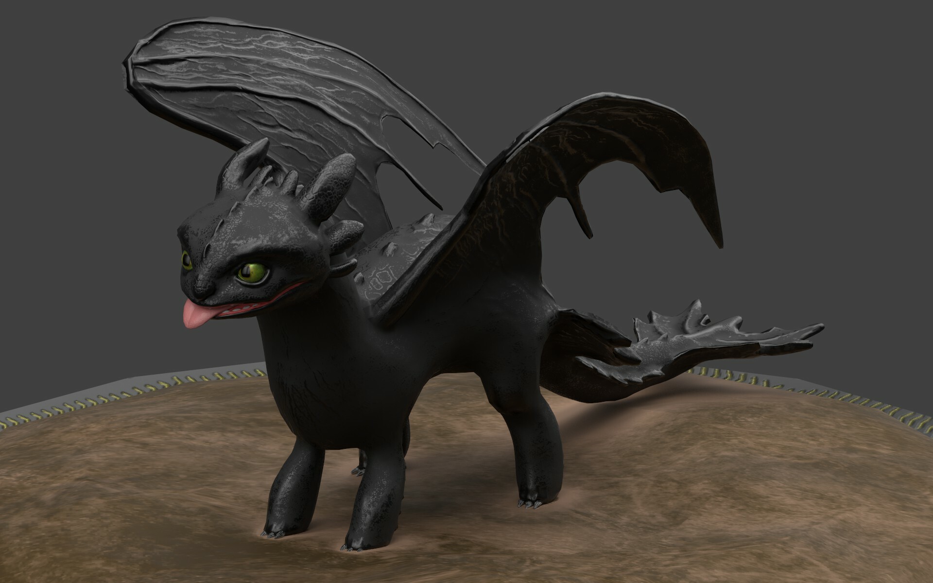 Artstation - Toothless - Night Fury (Fan Art)