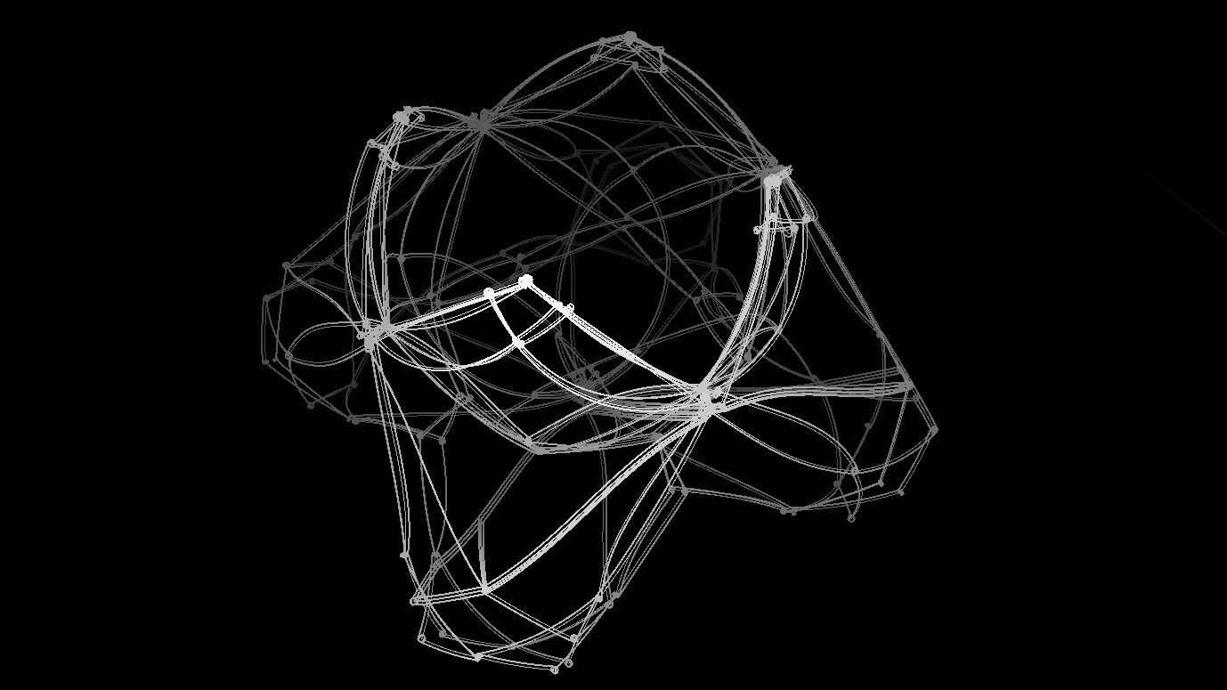Wireframe of piping details - Rose Vessel